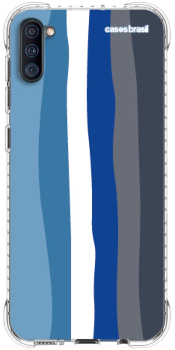 Capinha para Celular Arco-íris Tons de Azul