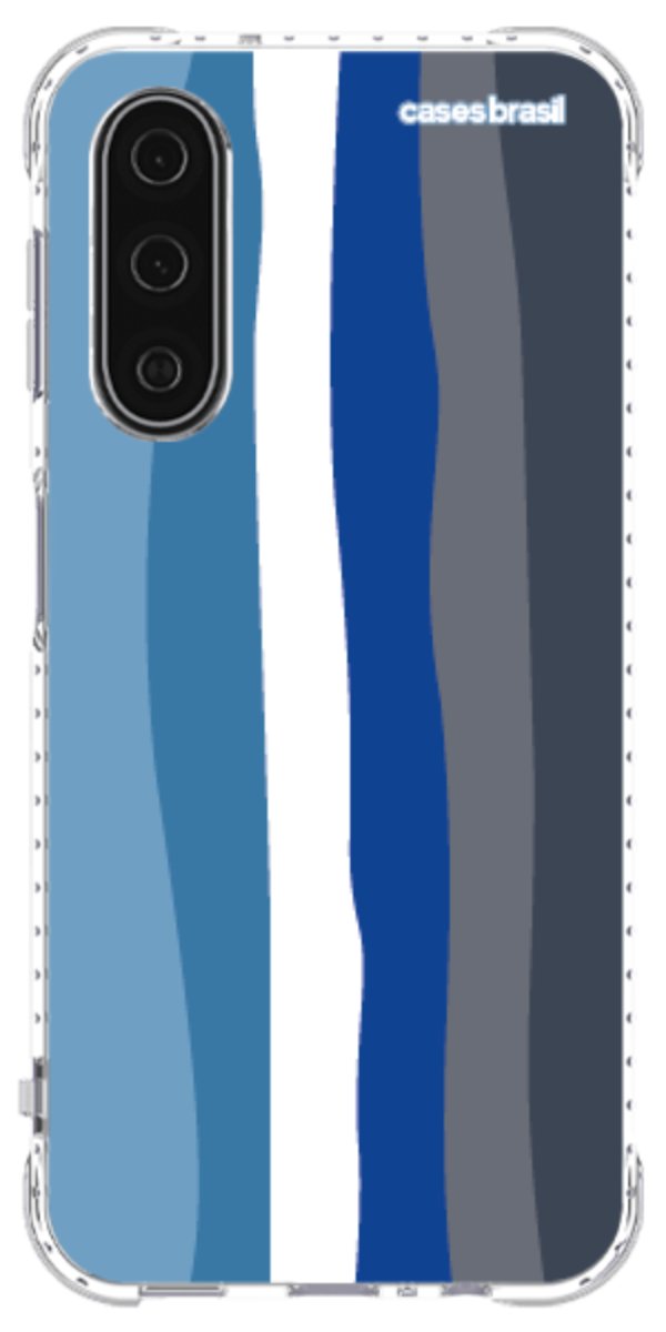 Capinha para Celular Arco-íris Tons de Azul