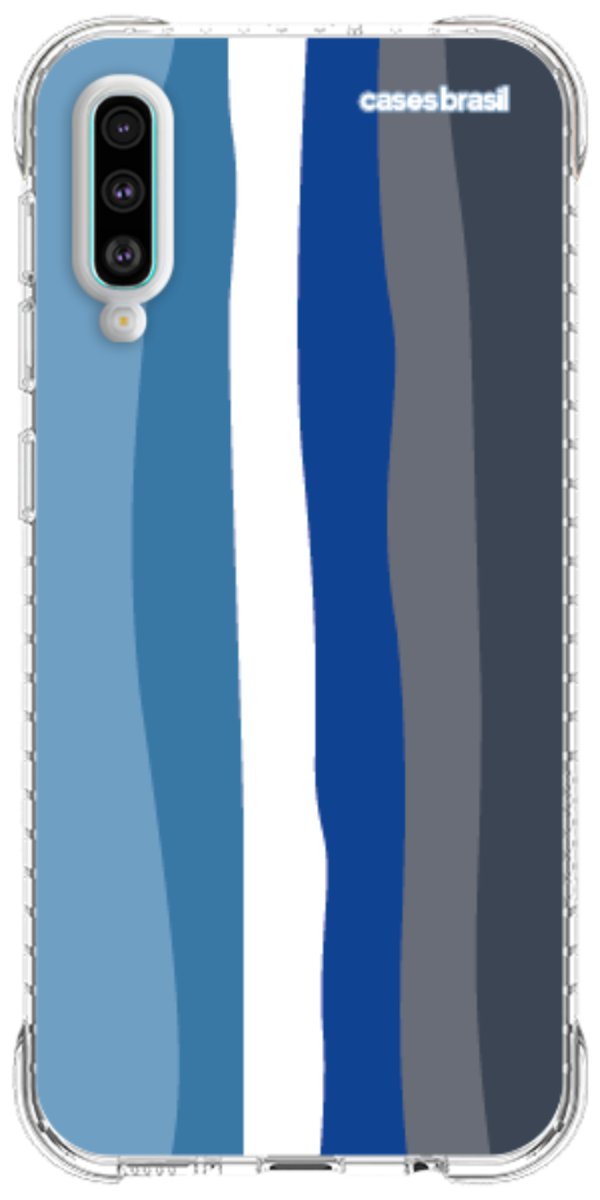 Capinha para Celular Arco-íris Tons de Azul