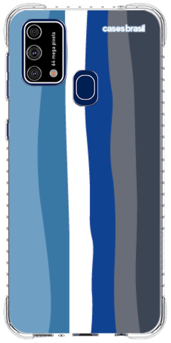 Capinha para Celular Arco-íris Tons de Azul