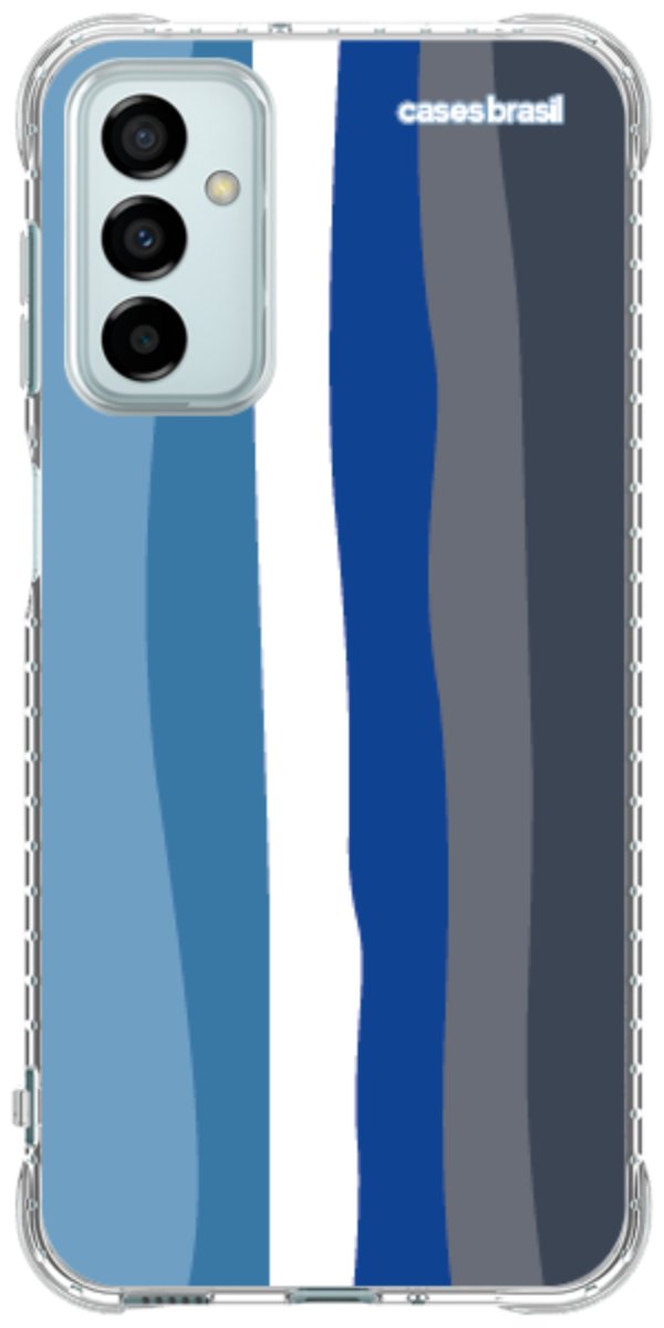 Capinha para Celular Arco-íris Tons de Azul