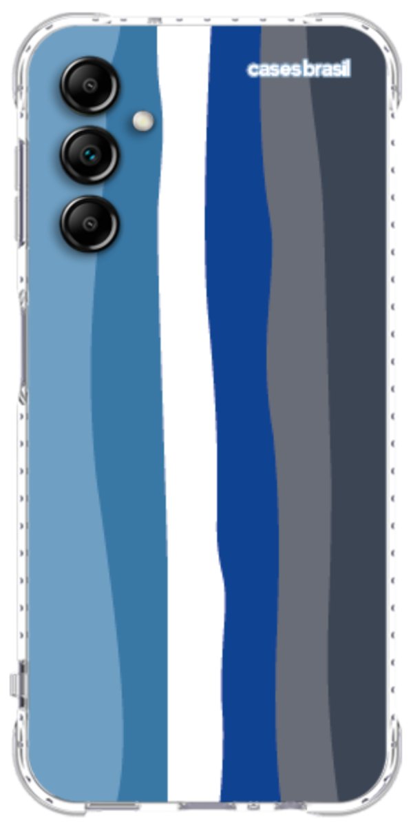 Capinha para Celular Arco-íris Tons de Azul