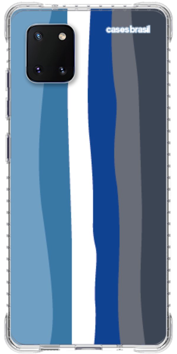Capinha para Celular Arco-íris Tons de Azul