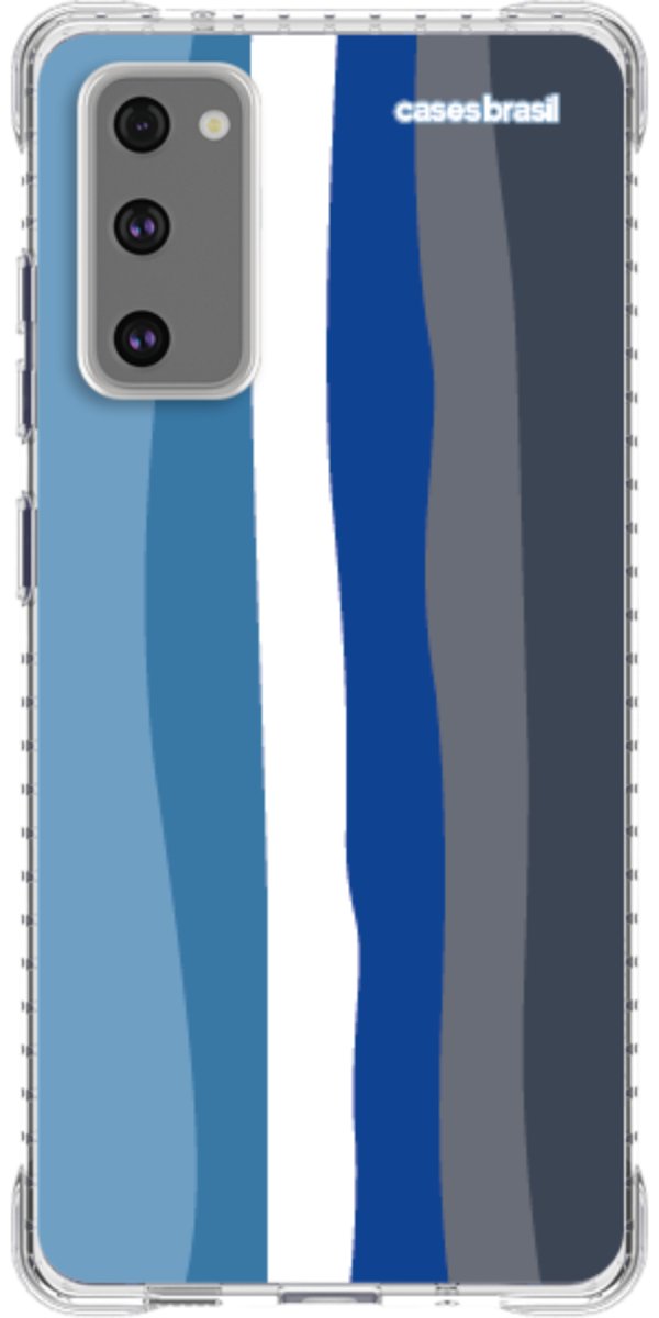 Capinha para Celular Arco-íris Tons de Azul