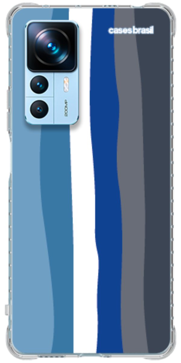 Capinha para Celular Arco-íris Tons de Azul