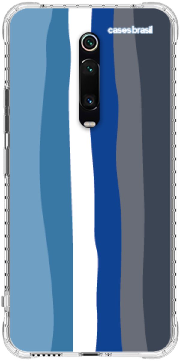 Capinha para Celular Arco-íris Tons de Azul