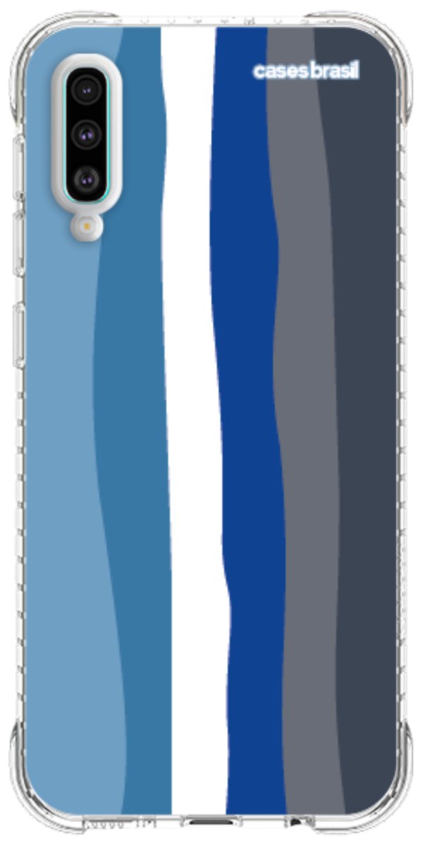 Capinha para Celular Arco-íris Tons de Azul