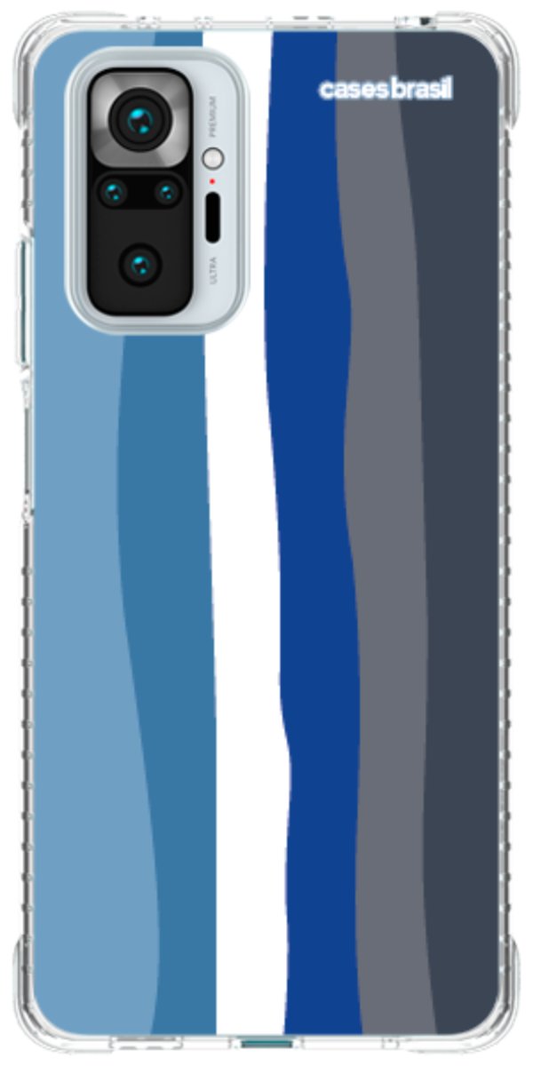 Capinha para Celular Arco-íris Tons de Azul