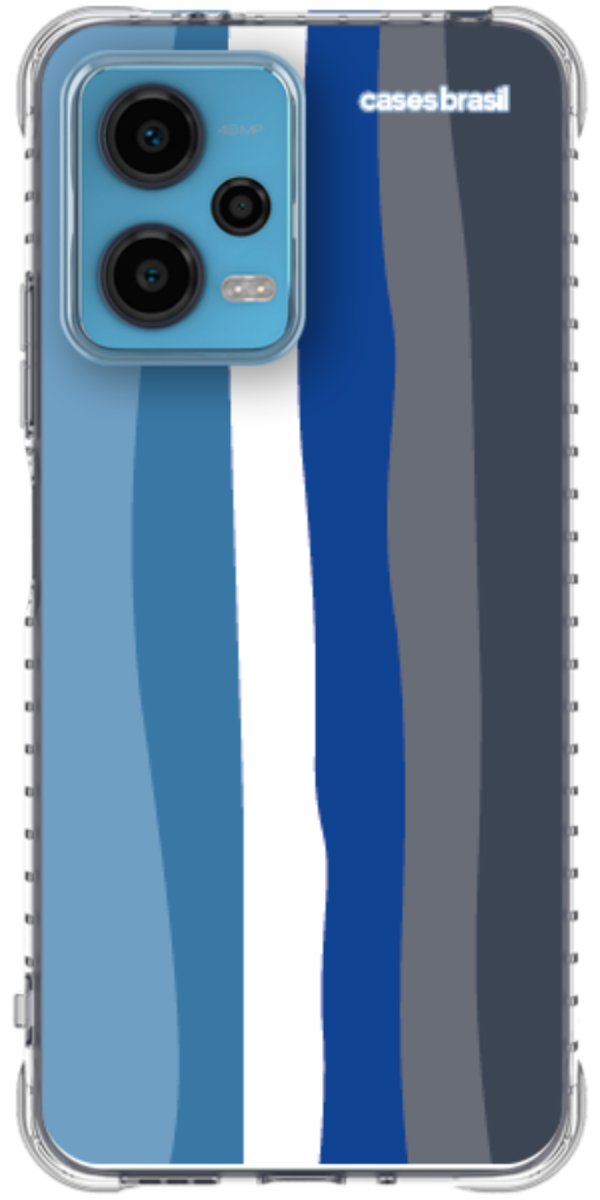 Capinha para Celular Arco-íris Tons de Azul