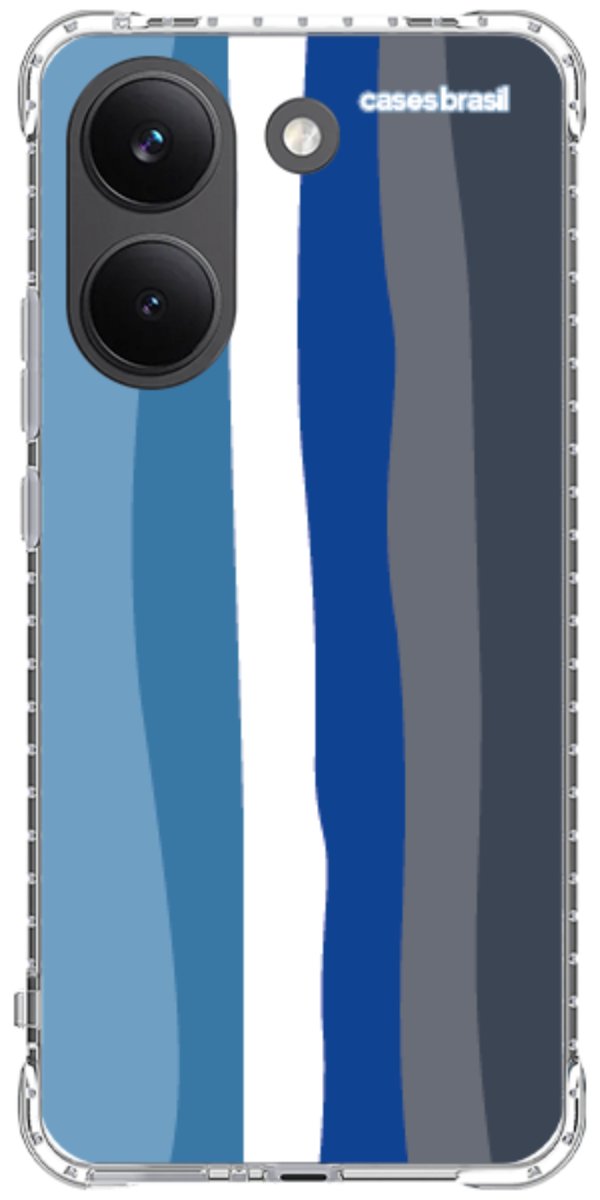 Capinha para Celular Arco-íris Tons de Azul
