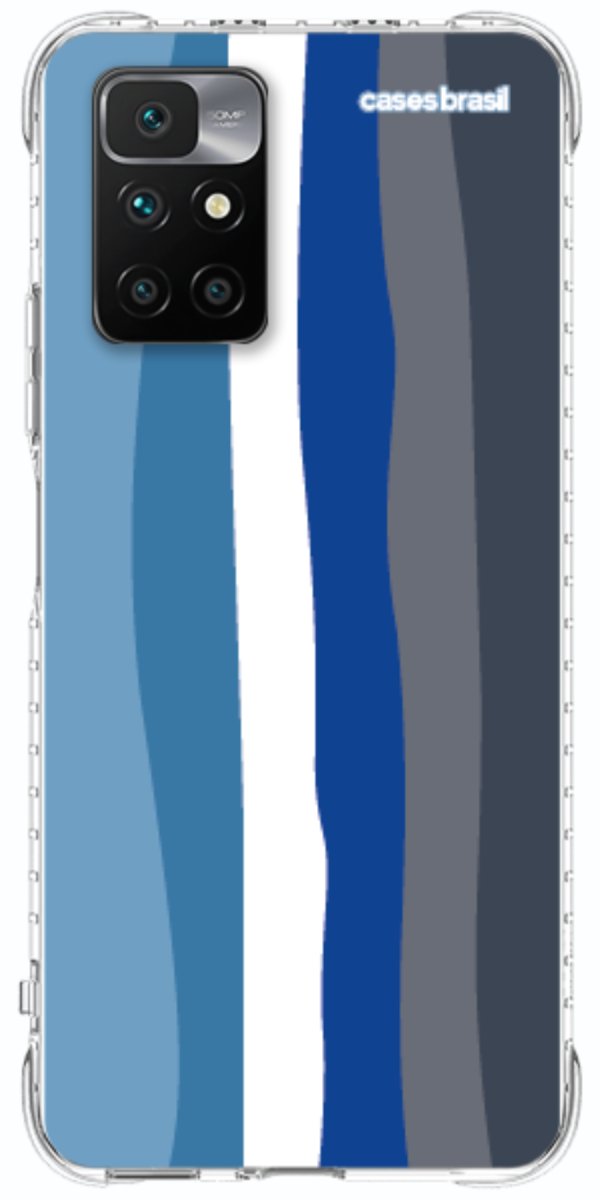 Capinha para Celular Arco-íris Tons de Azul