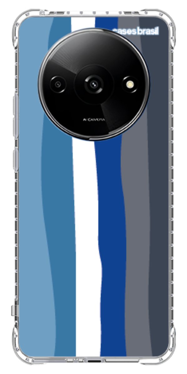 Capinha para Celular Arco-íris Tons de Azul