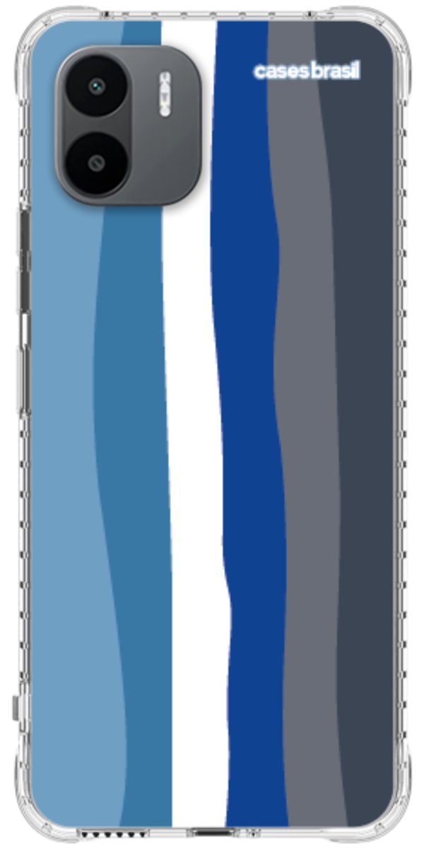 Capinha para Celular Arco-íris Tons de Azul