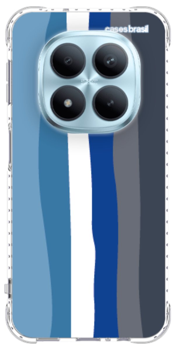 Capinha para Celular Arco-íris Tons de Azul