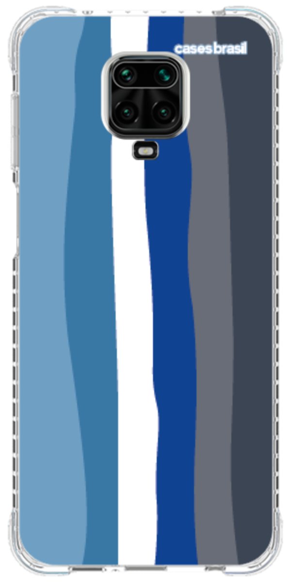 Capinha para Celular Arco-íris Tons de Azul