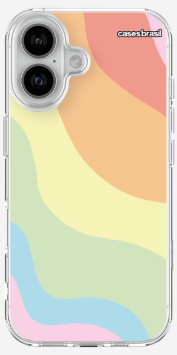 Capinha para Celular Cores Pasteis Onduladas