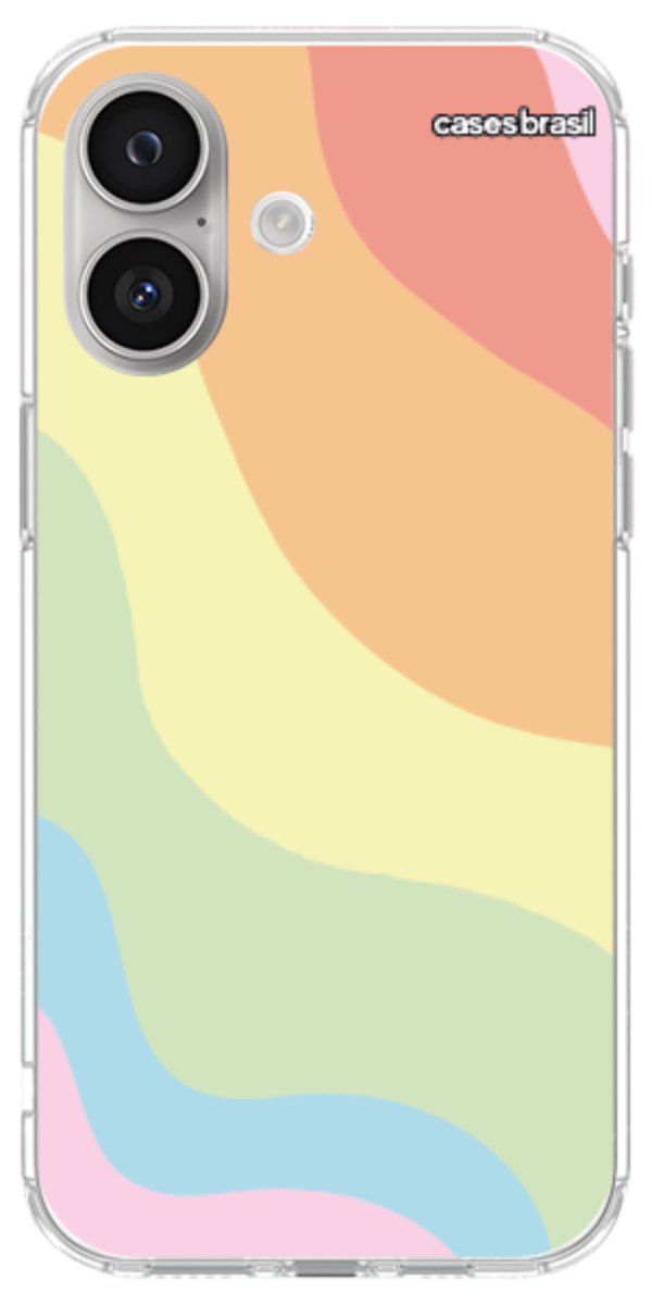 Capinha para Celular Cores Pasteis Onduladas