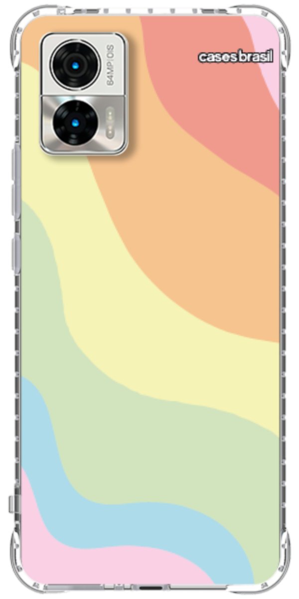 Capinha para Celular Cores Pasteis Onduladas