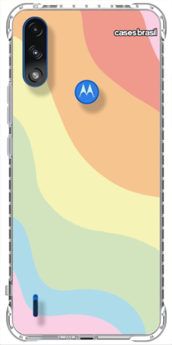 Capinha para Celular Cores Pasteis Onduladas