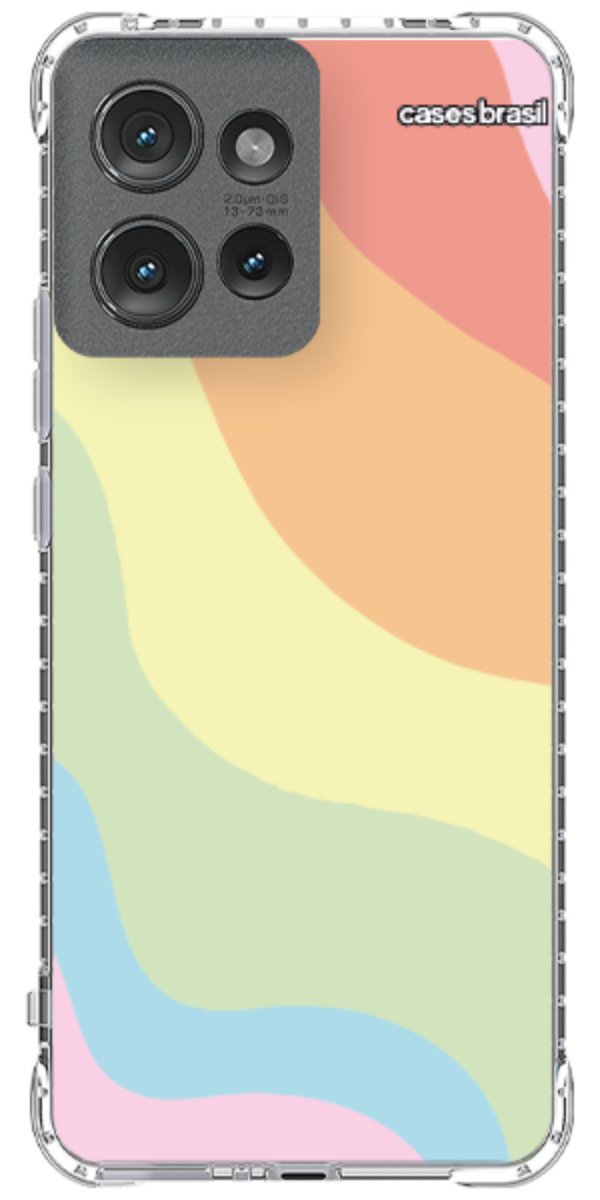 Capinha para Celular Cores Pasteis Onduladas