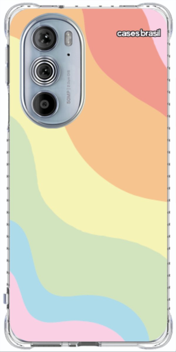 Capinha para Celular Cores Pasteis Onduladas