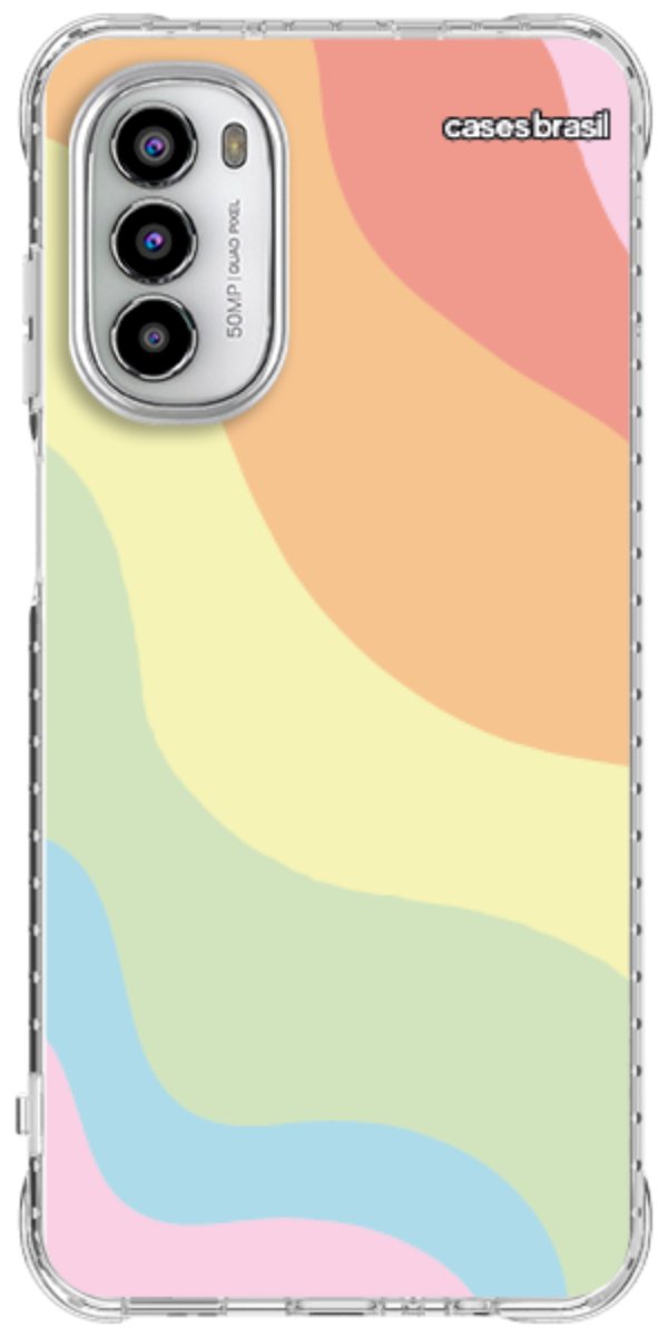 Capinha para Celular Cores Pasteis Onduladas