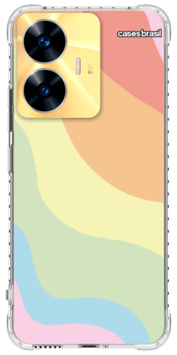 Capinha para Celular Cores Pasteis Onduladas