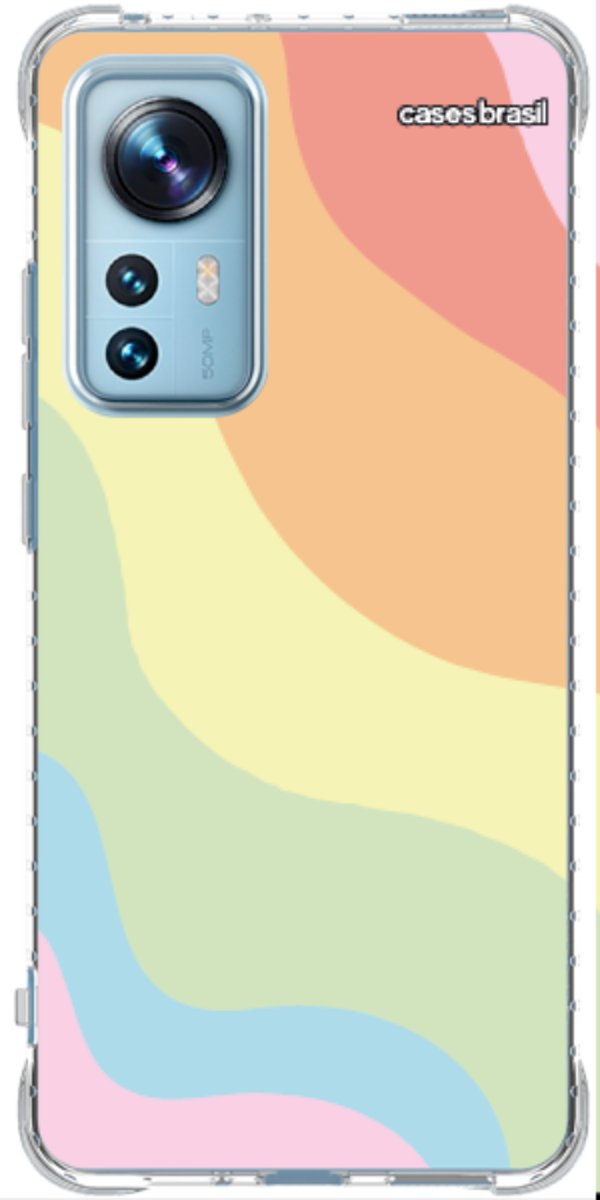 Capinha para Celular Cores Pasteis Onduladas