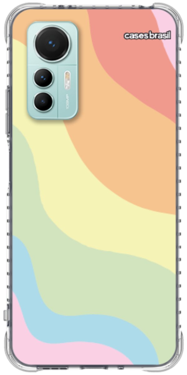 Capinha para Celular Cores Pasteis Onduladas