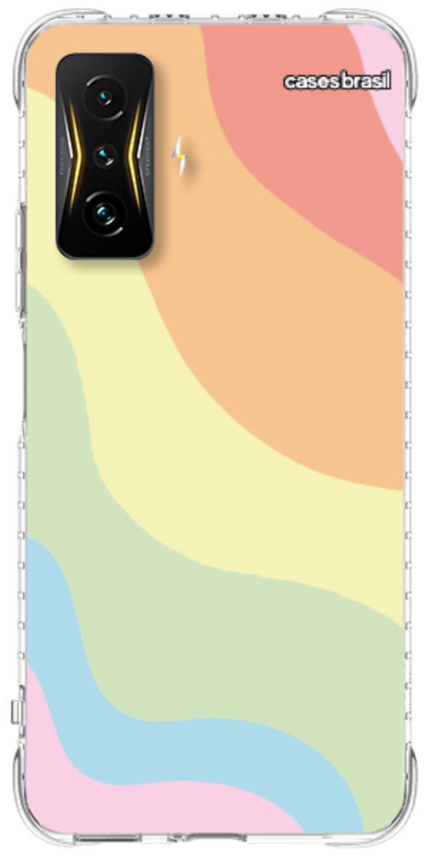 Capinha para Celular Cores Pasteis Onduladas