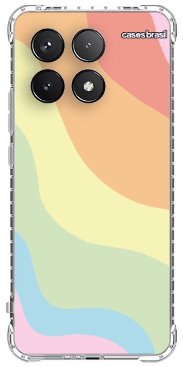 Capinha para Celular Cores Pasteis Onduladas