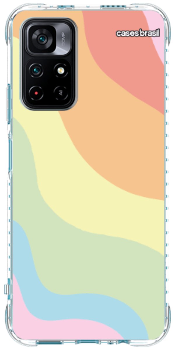 Capinha para Celular Cores Pasteis Onduladas