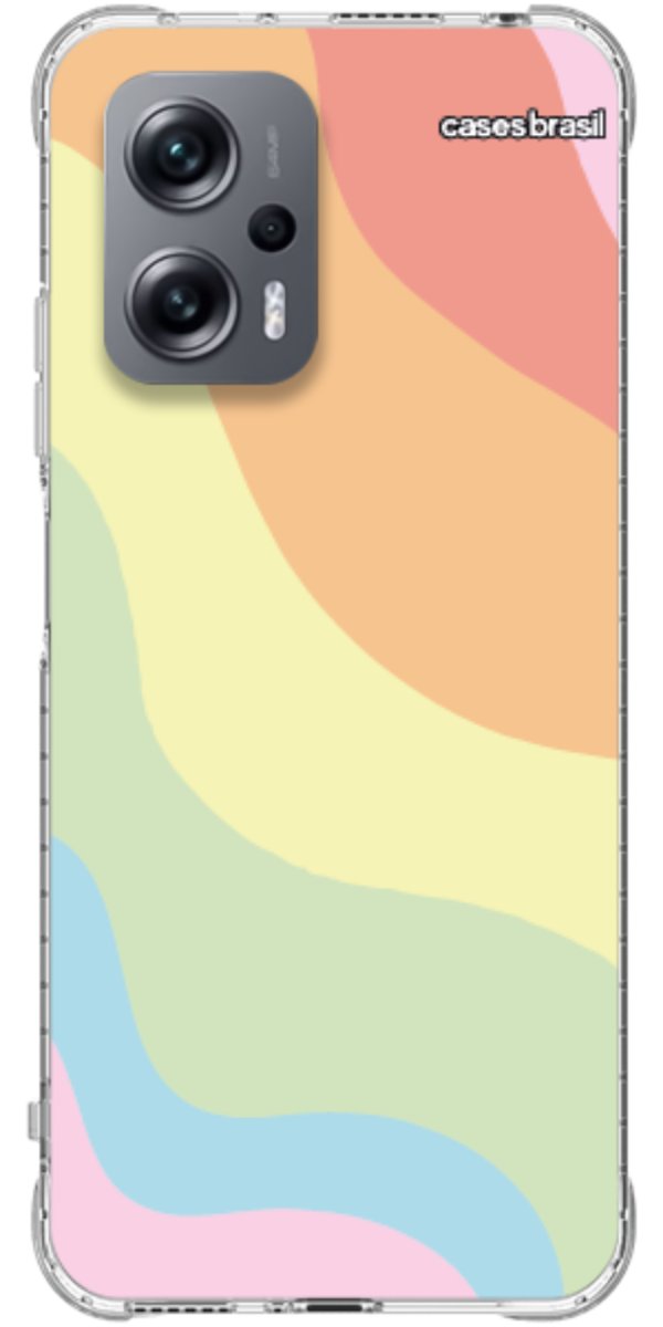Capinha para Celular Cores Pasteis Onduladas