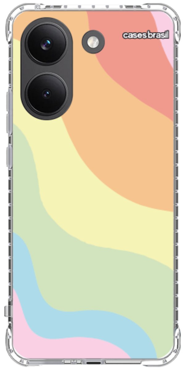 Capinha para Celular Cores Pasteis Onduladas