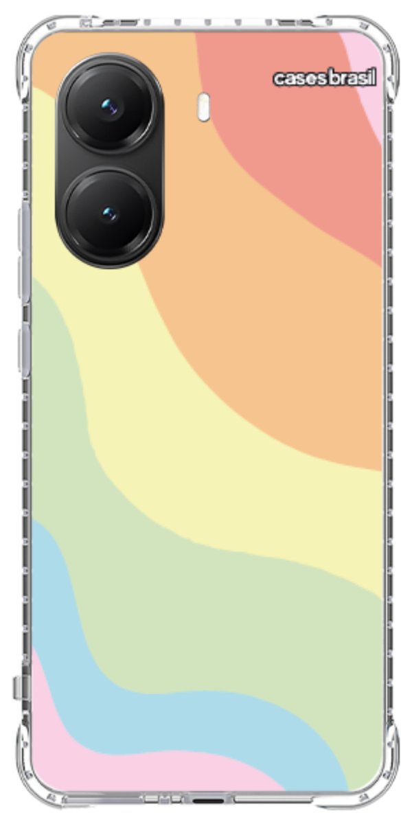 Capinha para Celular Cores Pasteis Onduladas