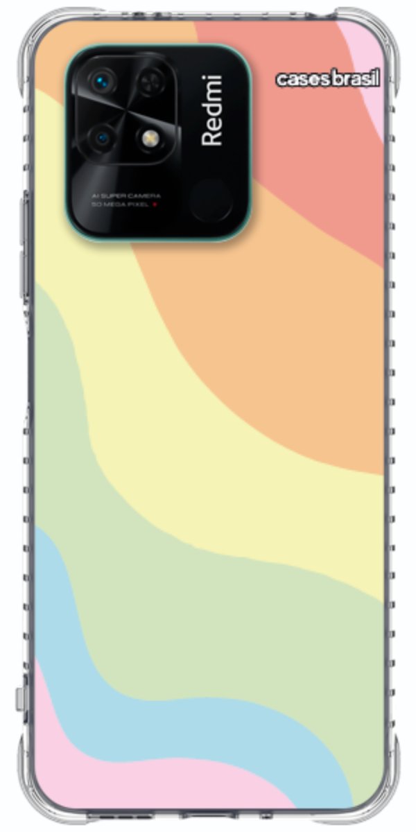 Capinha para Celular Cores Pasteis Onduladas