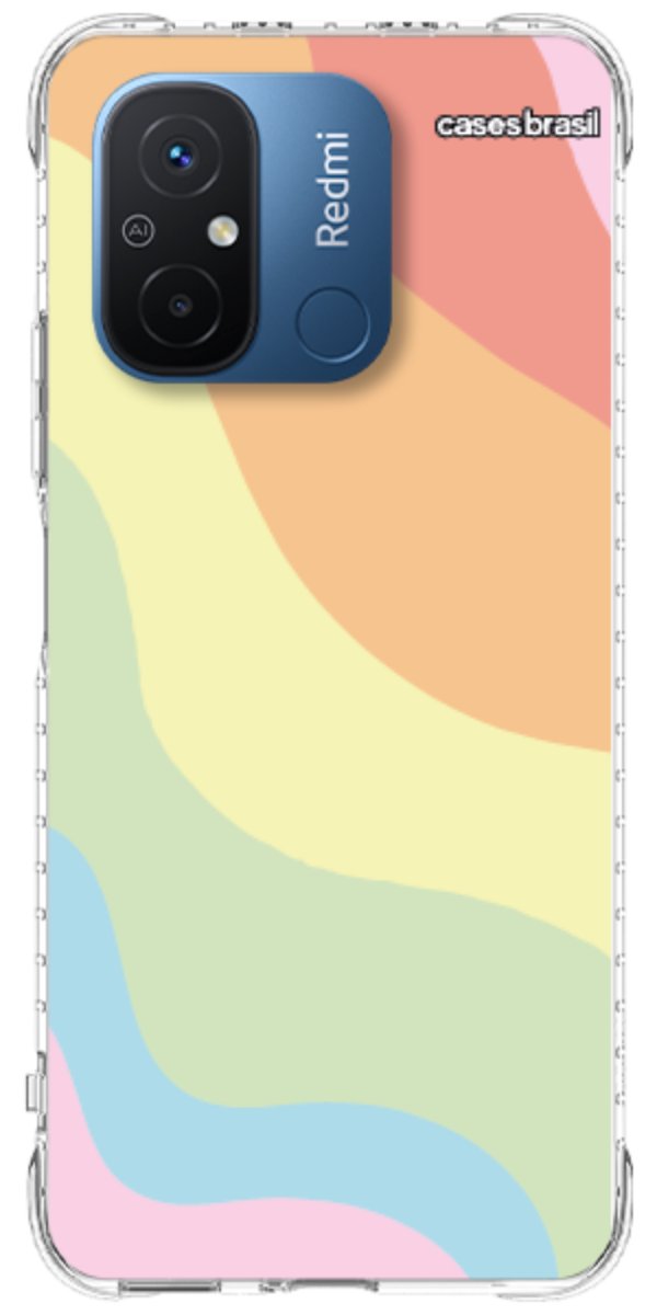 Capinha para Celular Cores Pasteis Onduladas