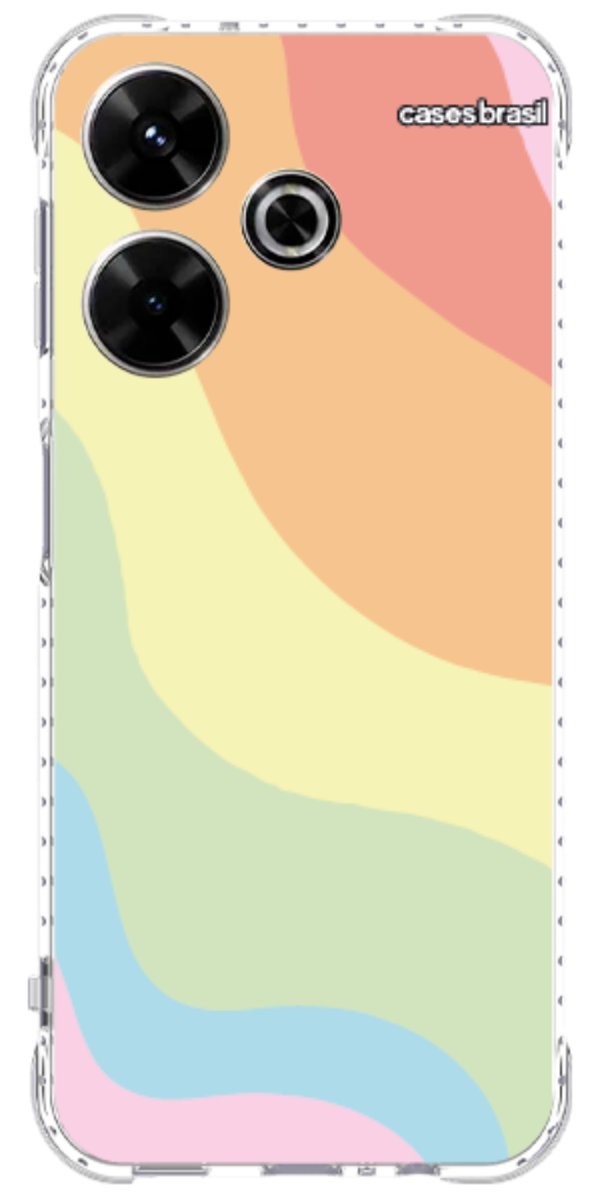 Capinha para Celular Cores Pasteis Onduladas