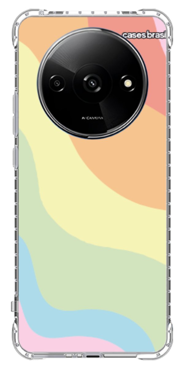 Capinha para Celular Cores Pasteis Onduladas