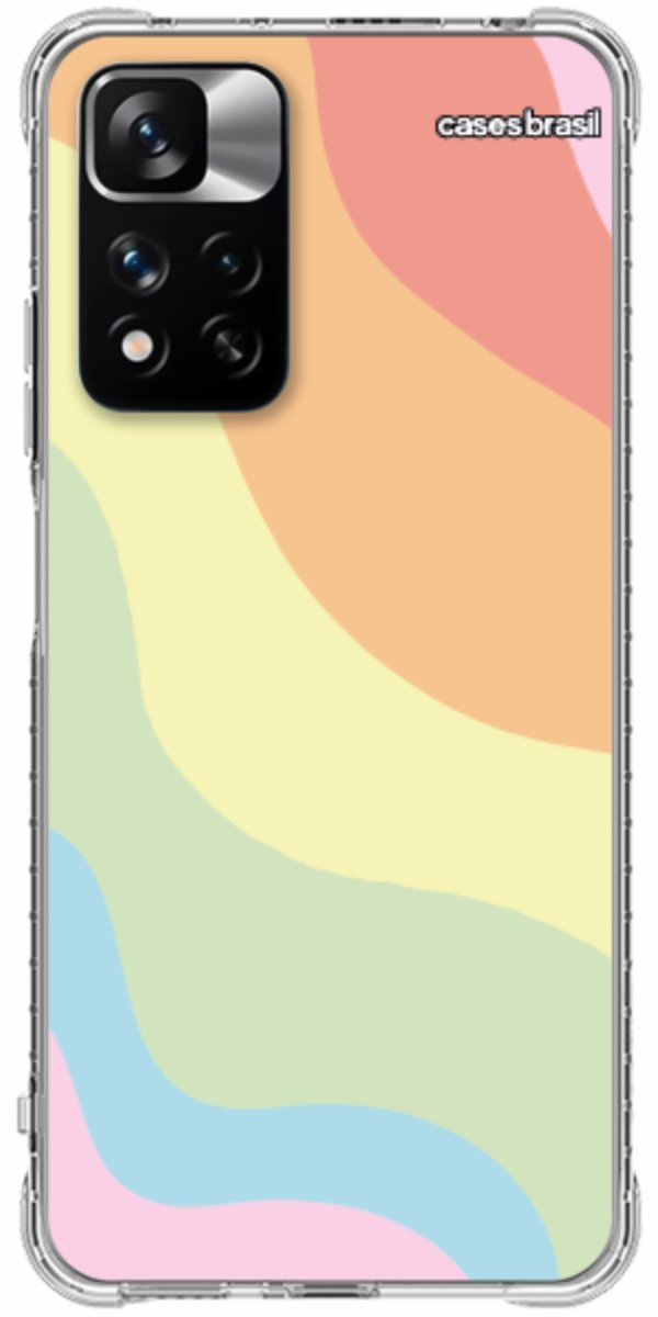 Capinha para Celular Cores Pasteis Onduladas