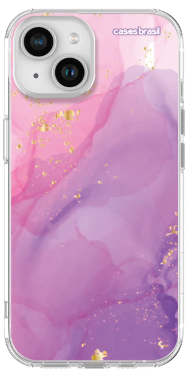 Capinha para Celular Textura Marmorizada Rosa