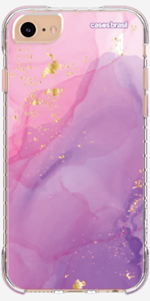 Capinha para Celular Textura Marmorizada Rosa