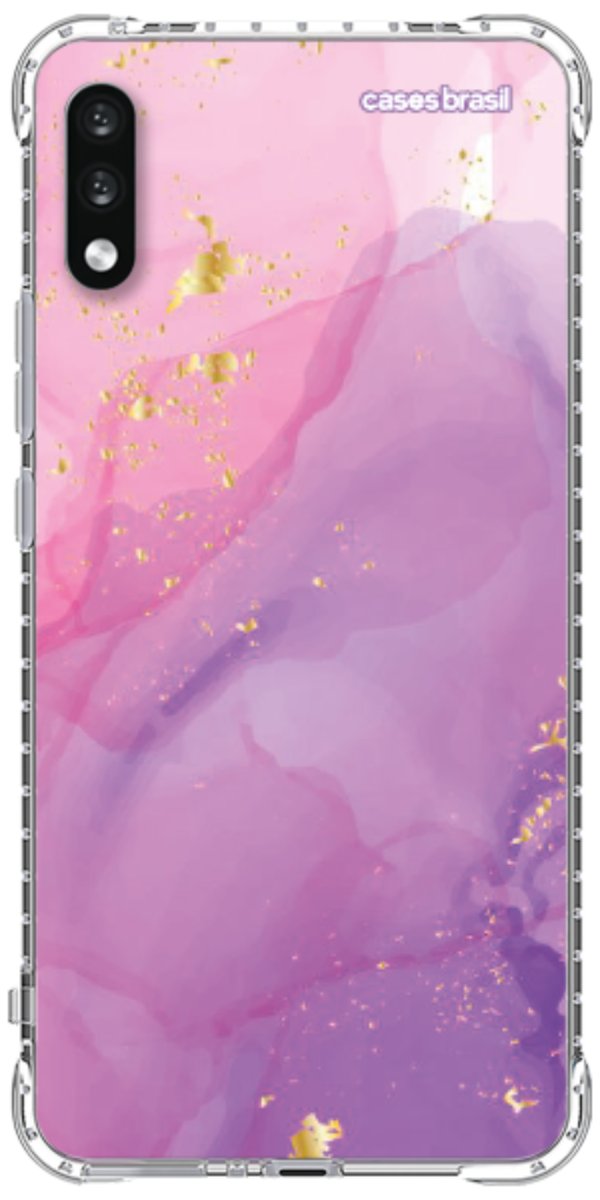 Capinha para Celular Textura Marmorizada Rosa
