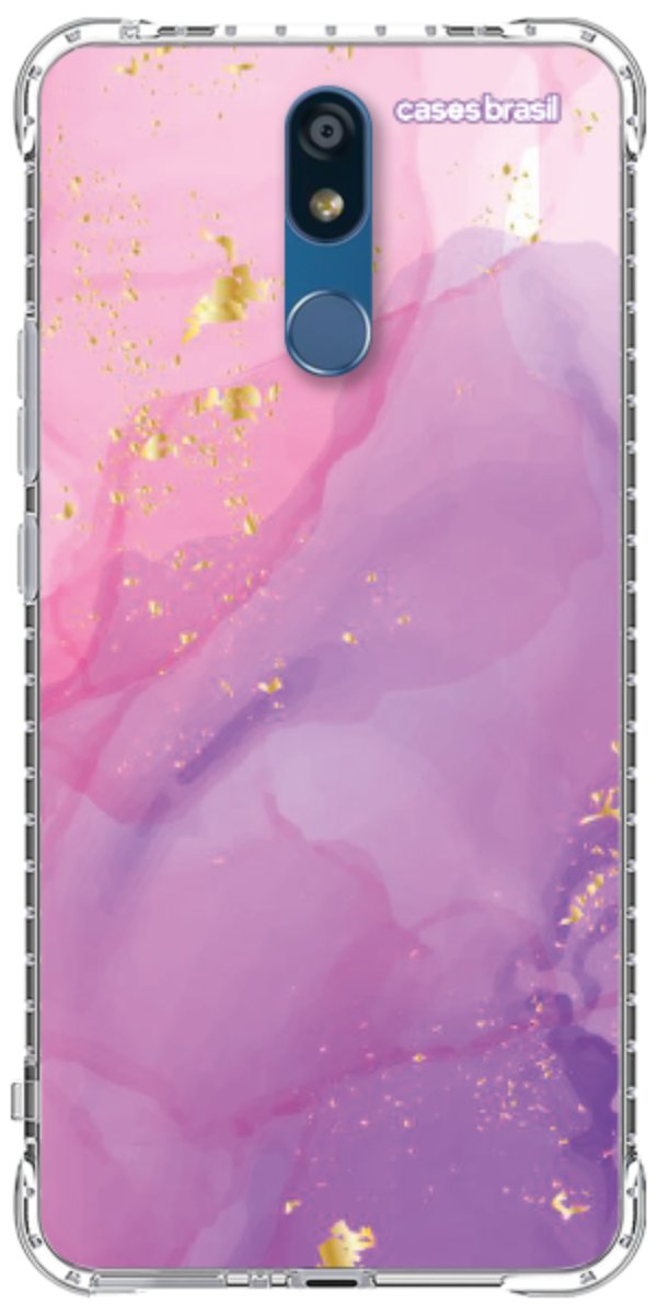 Capinha para Celular Textura Marmorizada Rosa