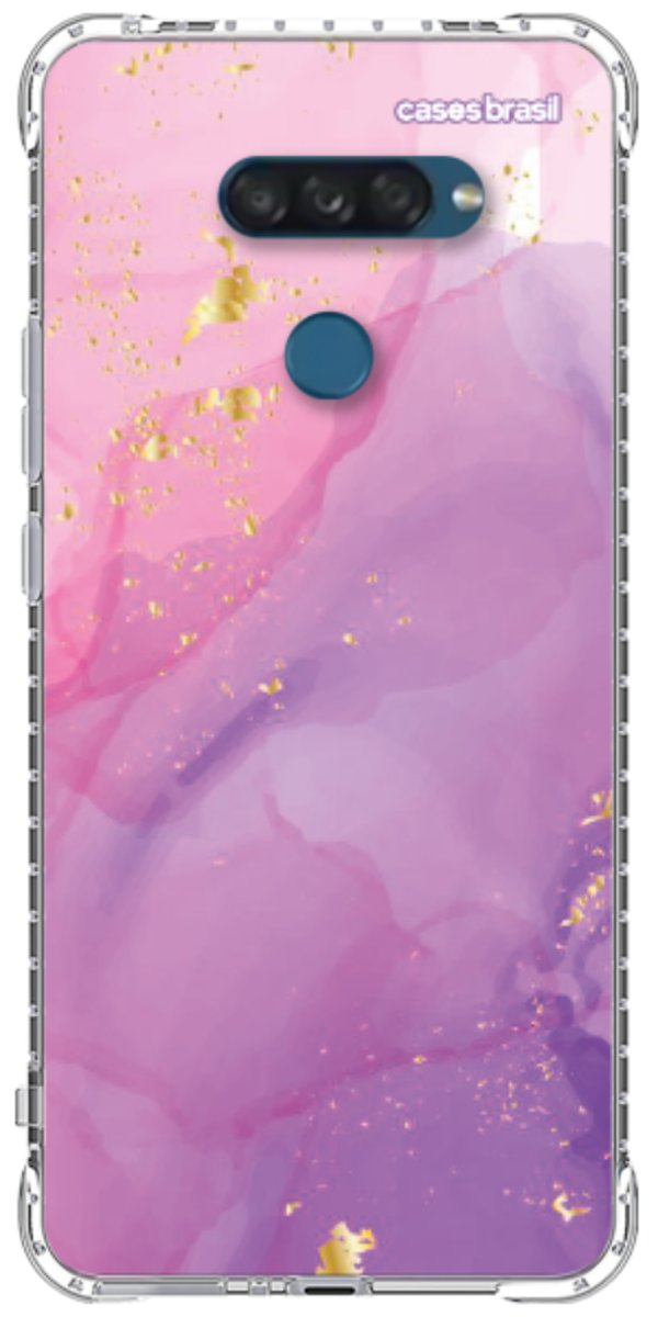 Capinha para Celular Textura Marmorizada Rosa