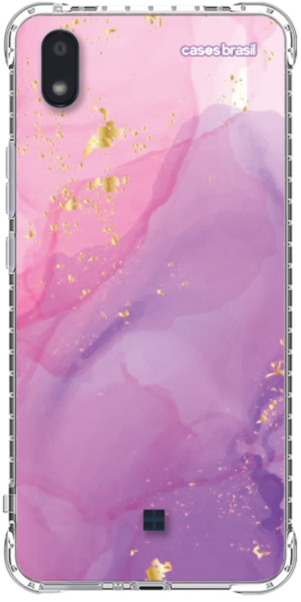 Capinha para Celular Textura Marmorizada Rosa