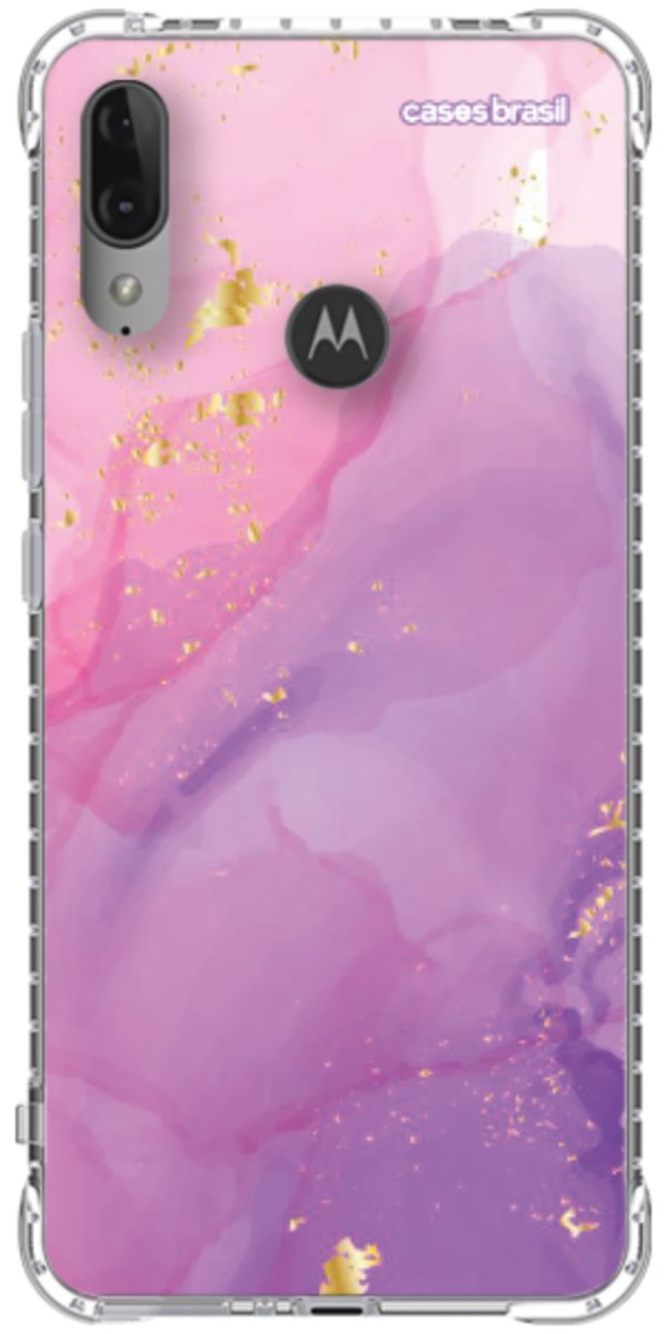 Capinha para Celular Textura Marmorizada Rosa