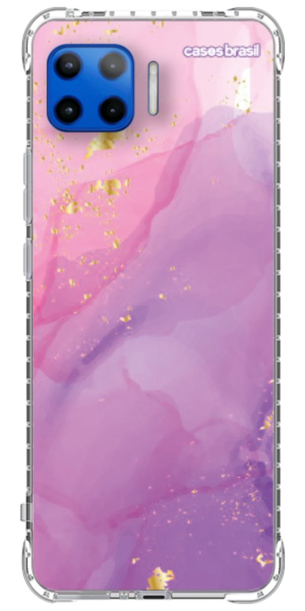 Capinha para Celular Textura Marmorizada Rosa