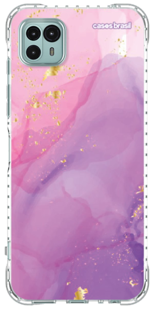 Capinha para Celular Textura Marmorizada Rosa