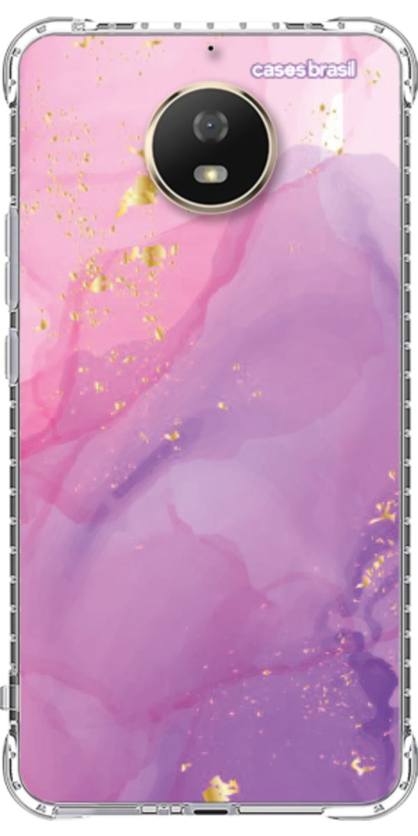 Capinha para Celular Textura Marmorizada Rosa
